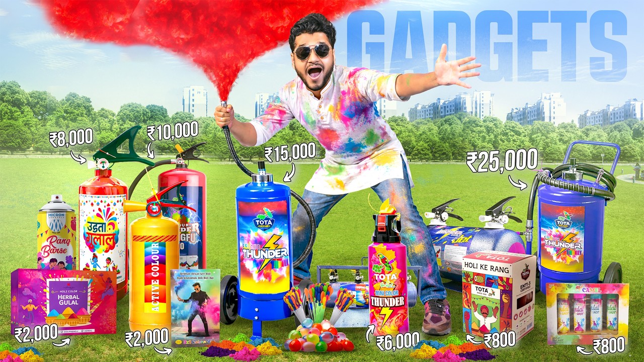 I Tried Every Crazy Holi Gadgets!