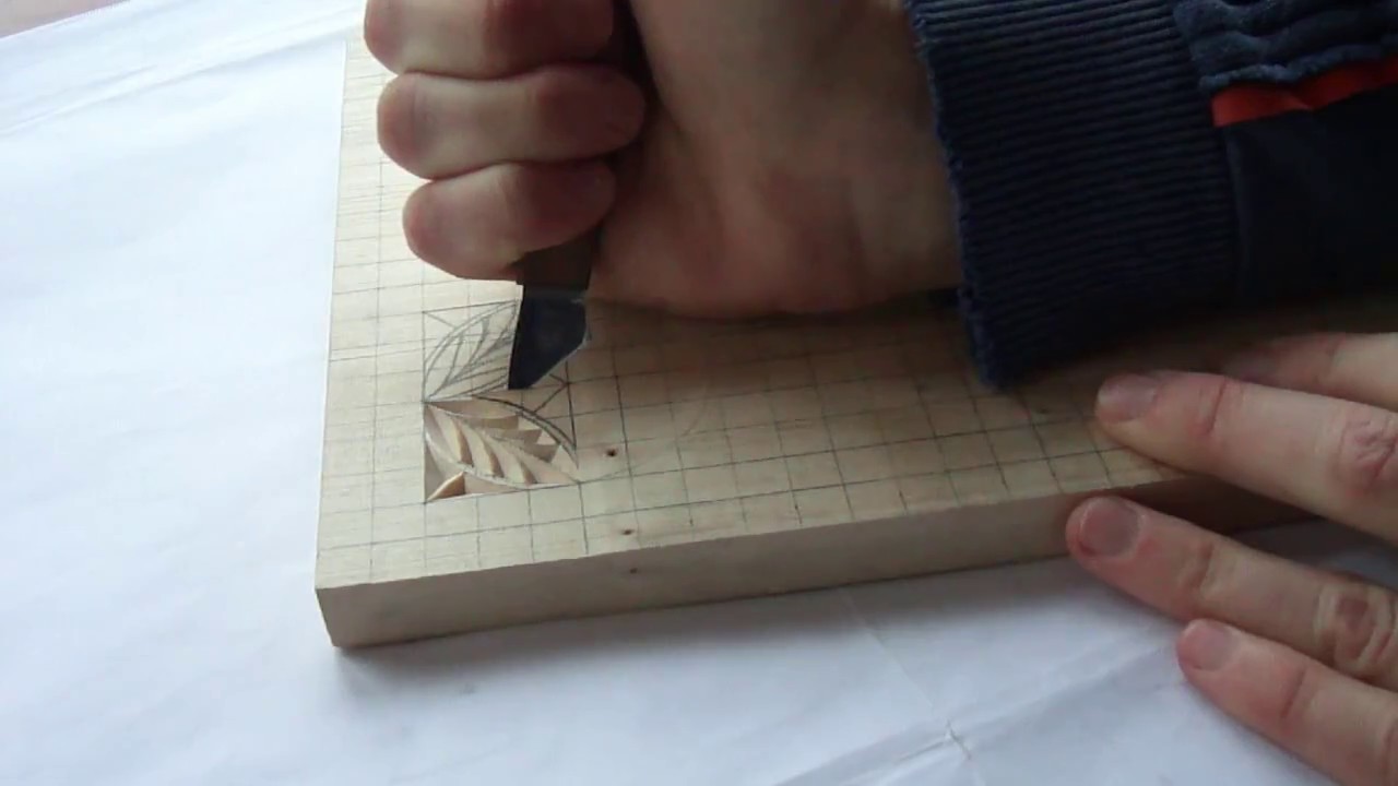 Геометрическая резьба по дереву. Урок 9 (geometric wood carving)