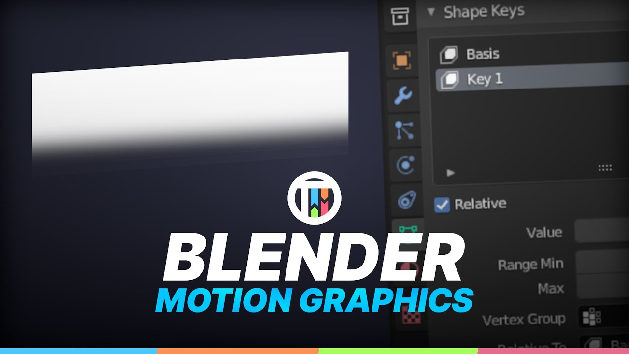 EASY MOTION GRAPHICS USING SHAPE KEYS - BLENDER 3.0 TUTORIAL