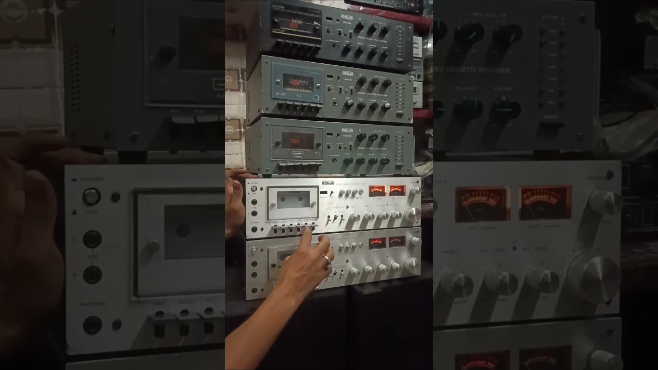Ahuja 4040s Silver Stereo Cassette Recorder Deck Amplifier Available 📱 7742853435 #ahuja #4040s #90s