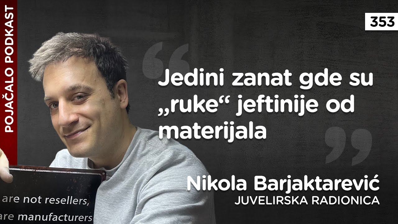 Nikola Barjaktarević: Jedini zanat gde su „ruke“ jeftinije od materijala
