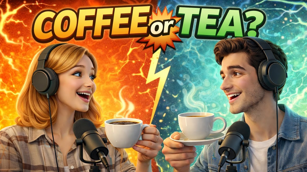 Coffee or Tea? ☕🍵 | A1–A2 Real English Conversation | Easy Listening Podcast