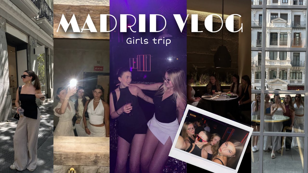 ДЕВУШКИ-ПУТЕШЕСТВИЯ | МАДРИД, Испания, видеоблог о путешествиях, еда, друзья, город