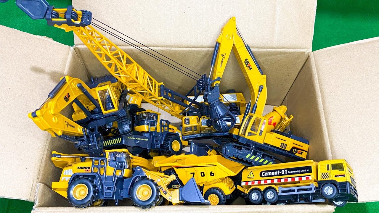 KABOLITE K350-200 DIGGER, MEGA RC TRUCKS, RC TRACTORS, RC MACHINES COLLECTION!! EXCAVATOR LESU ET30H