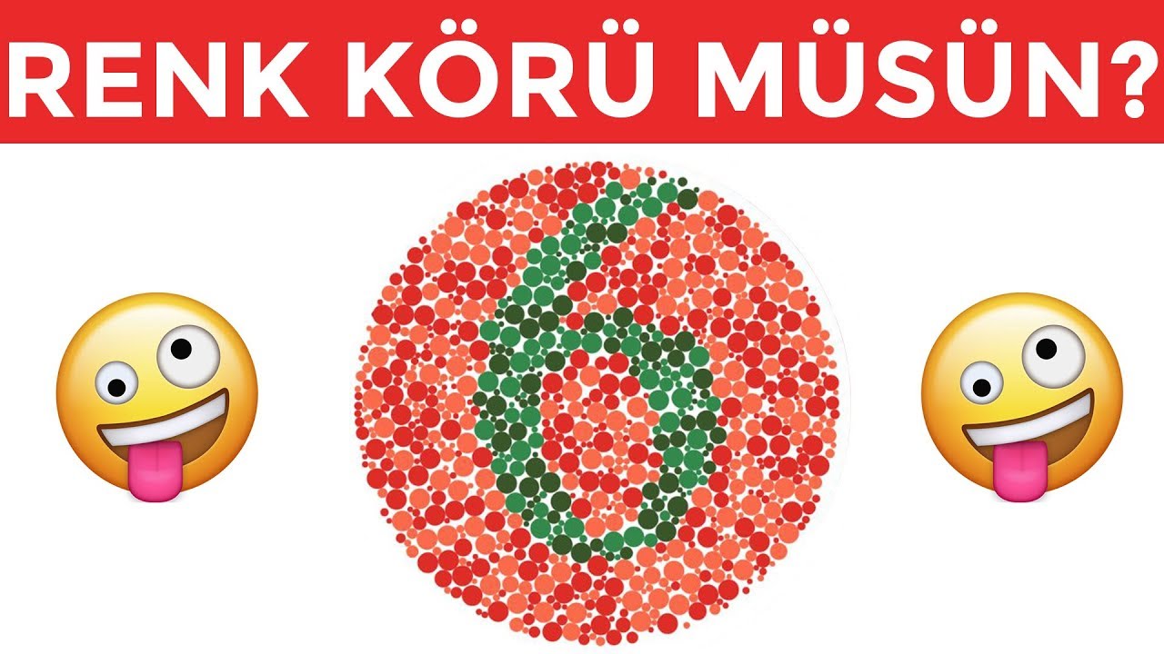 6 GÖRÜYORSAN RENK KÖRÜ OLABİLİRSİN!!! RENK KÖRLÜĞÜ TESTİ