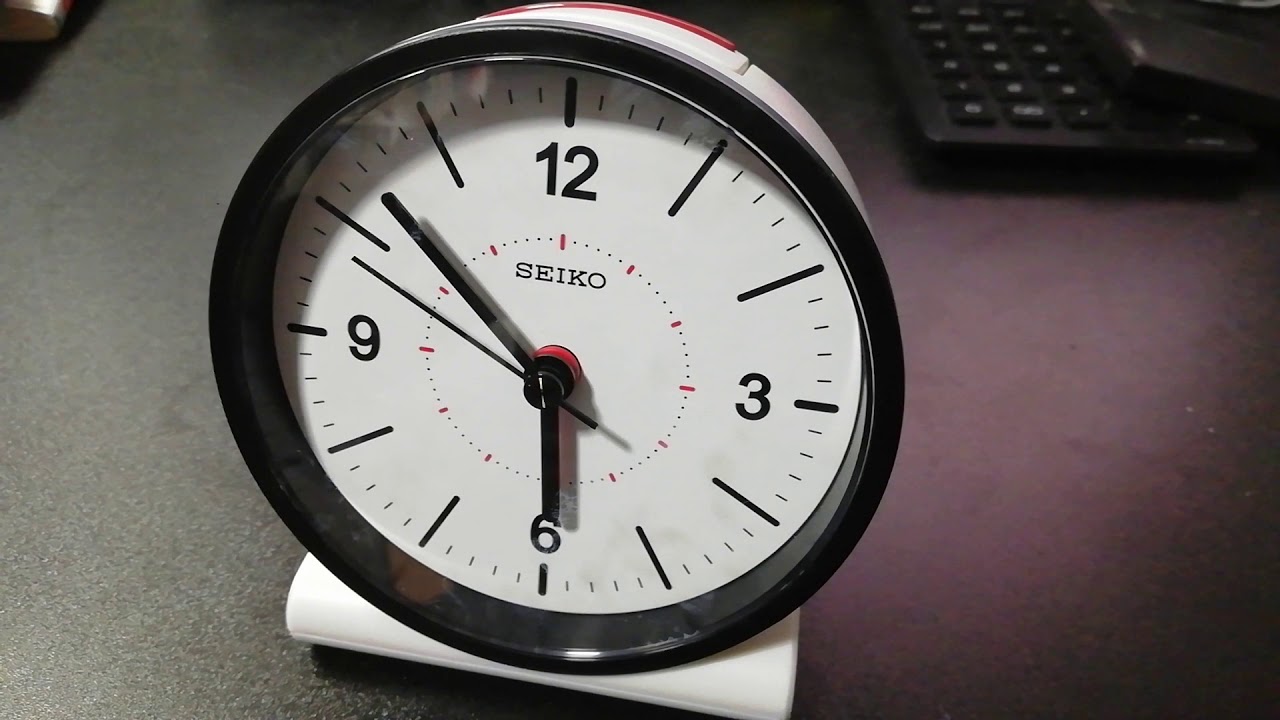 電波式置き時計「SEIKO KR328W」のアラーム音