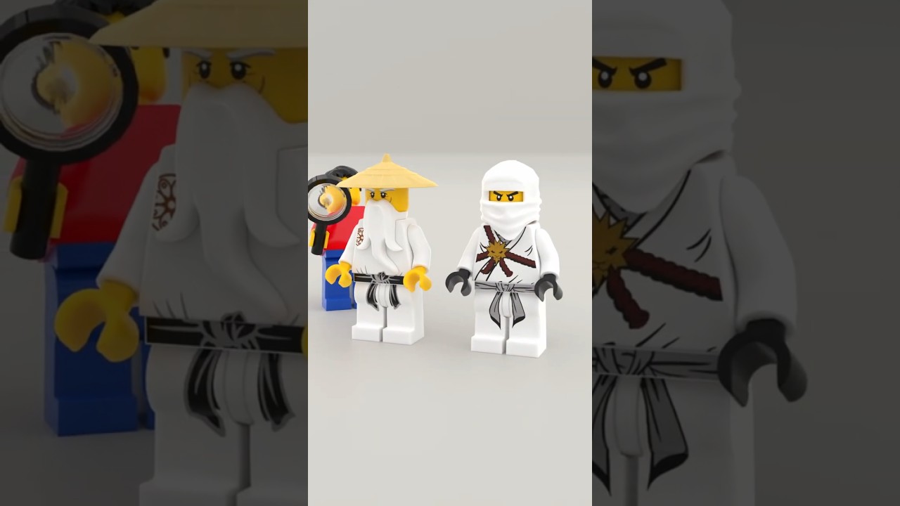 LEGO Ninjago Minifigures Master Wu and Zane from Set 2504 #lego#legoninjago