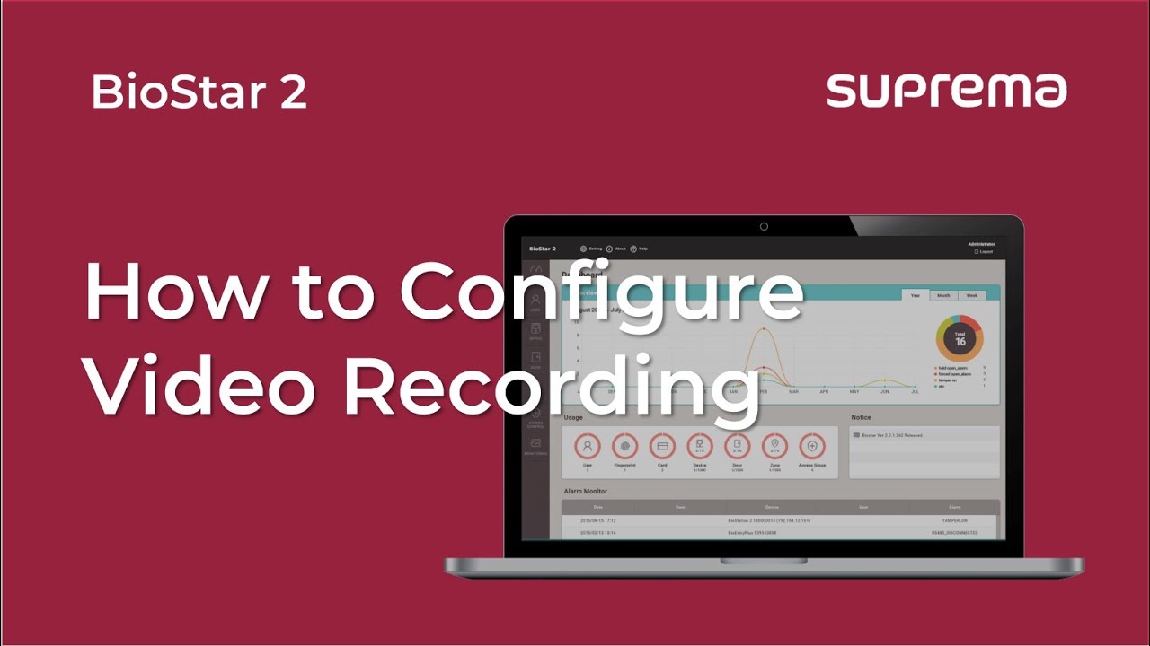 [BioStar 2] Tutorial: How to Configure Video Recording l Suprema