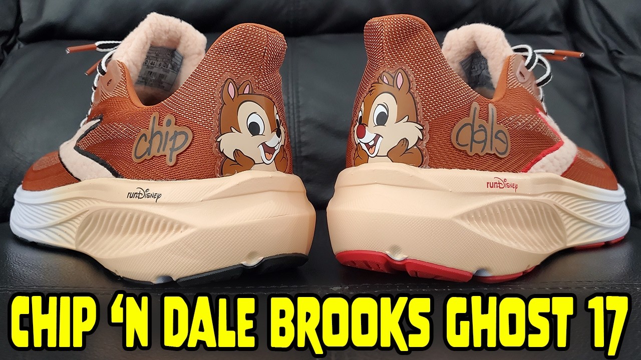 Обзор кроссовок Brooks x runDisney Ghost 17 Chip ‘n Dale на ногах