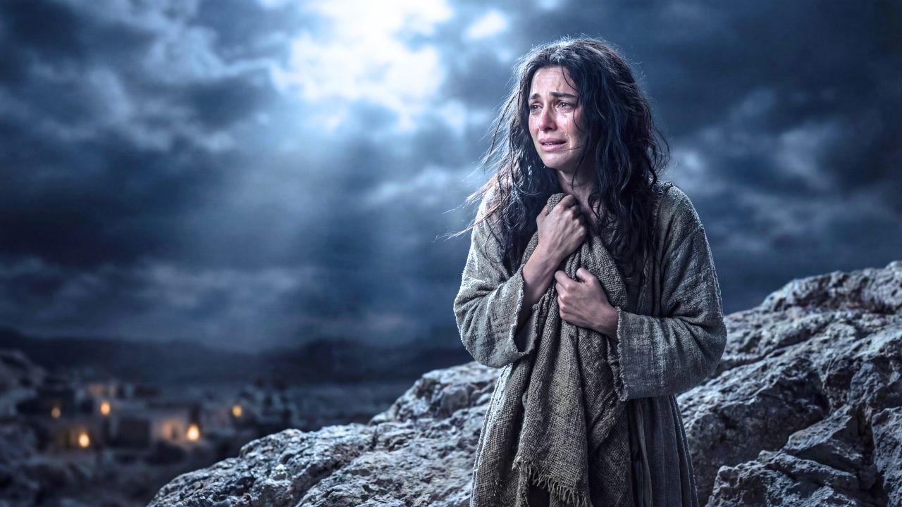 LA PRIMERA NOCHE DE MARÍA MAGDALENA DESPUÉS DE SER LIBERADA DE LOS 7 DEMONIOSReconstrucción IA