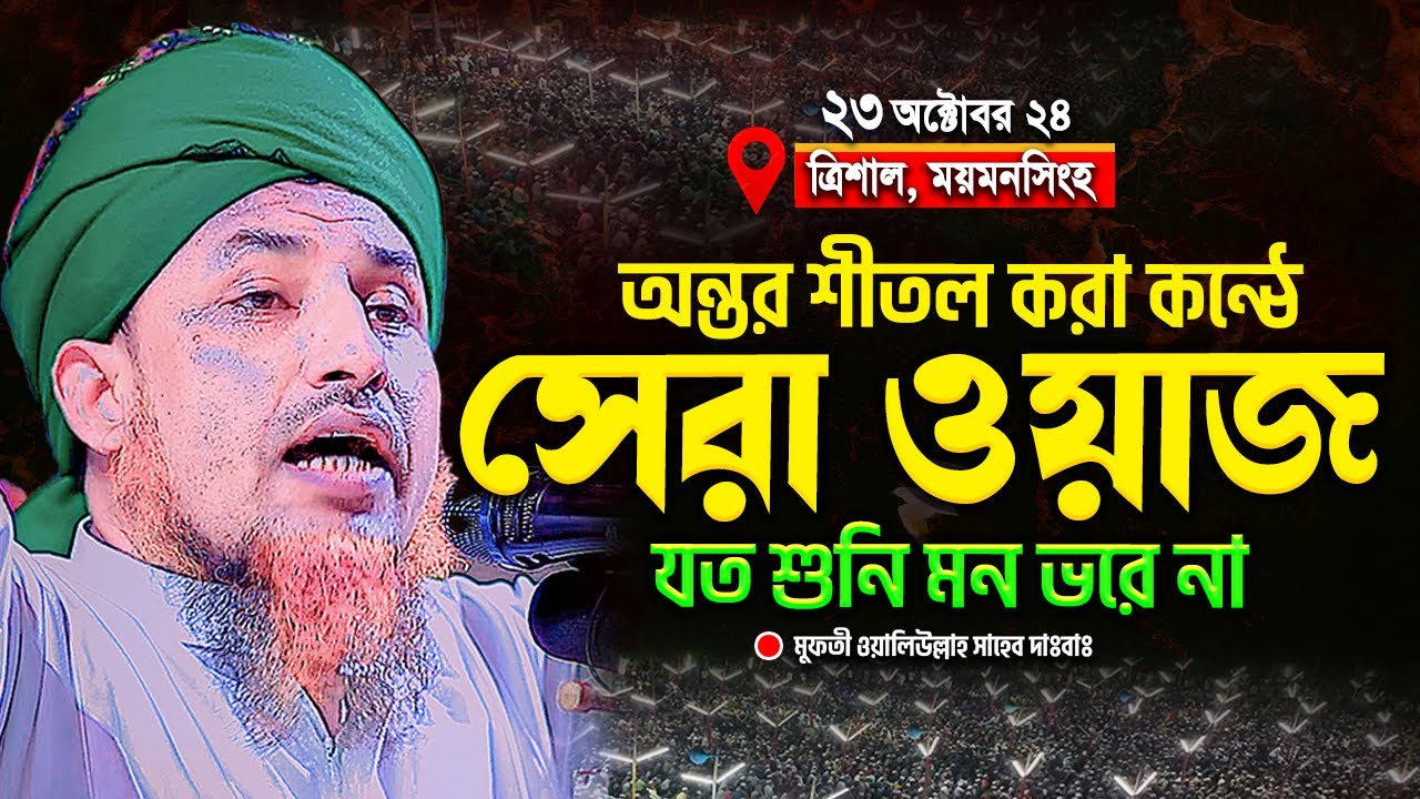 অন্তর শীতল করা কন্ঠে সেরা ওয়াজ | mufti waliullah | যত শুনি মন ভরে না | মুফতী ওয়ালীউল্লাহ নতুন ওয়াজ