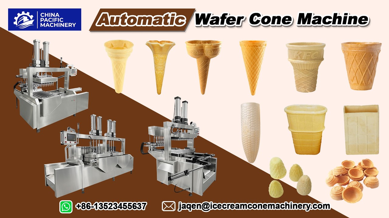 Wafer Cup Making Machine|Ice Cream Cone Machine|Ice Cream Snow Cone Maker Machine|Wafer Shell