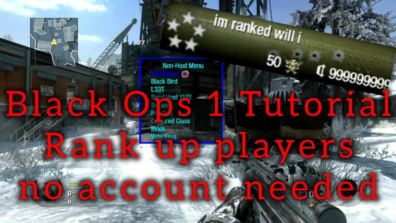 BO1 Tutorial | How to rank up players without recovery | (PS3) [+Download]