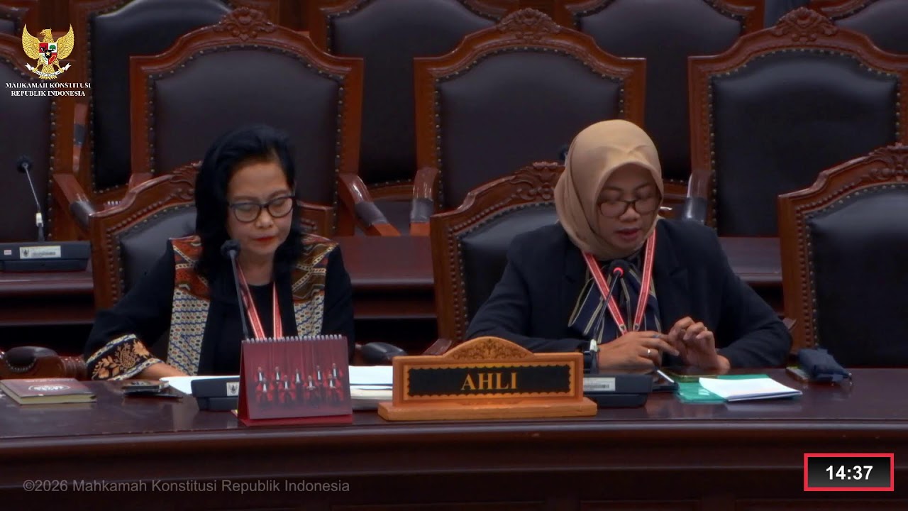 Sidang Perkara Nomor 168/PUU-XXIII/2025. Rabu, 21 Januari 2026.