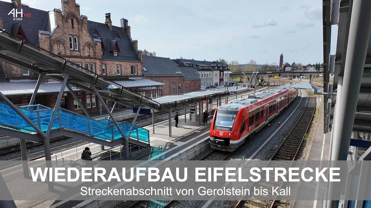 WIEDERAUFBAU EIFELSTRECKE:  Stand 20. März 2024 - Teil 2