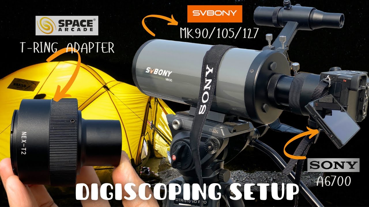 How to Connect SVBONY MK90/MK105/MK127 to Sony A6700 📸 | Space Arcade Sony E/Nex Mount T-Ring Setup