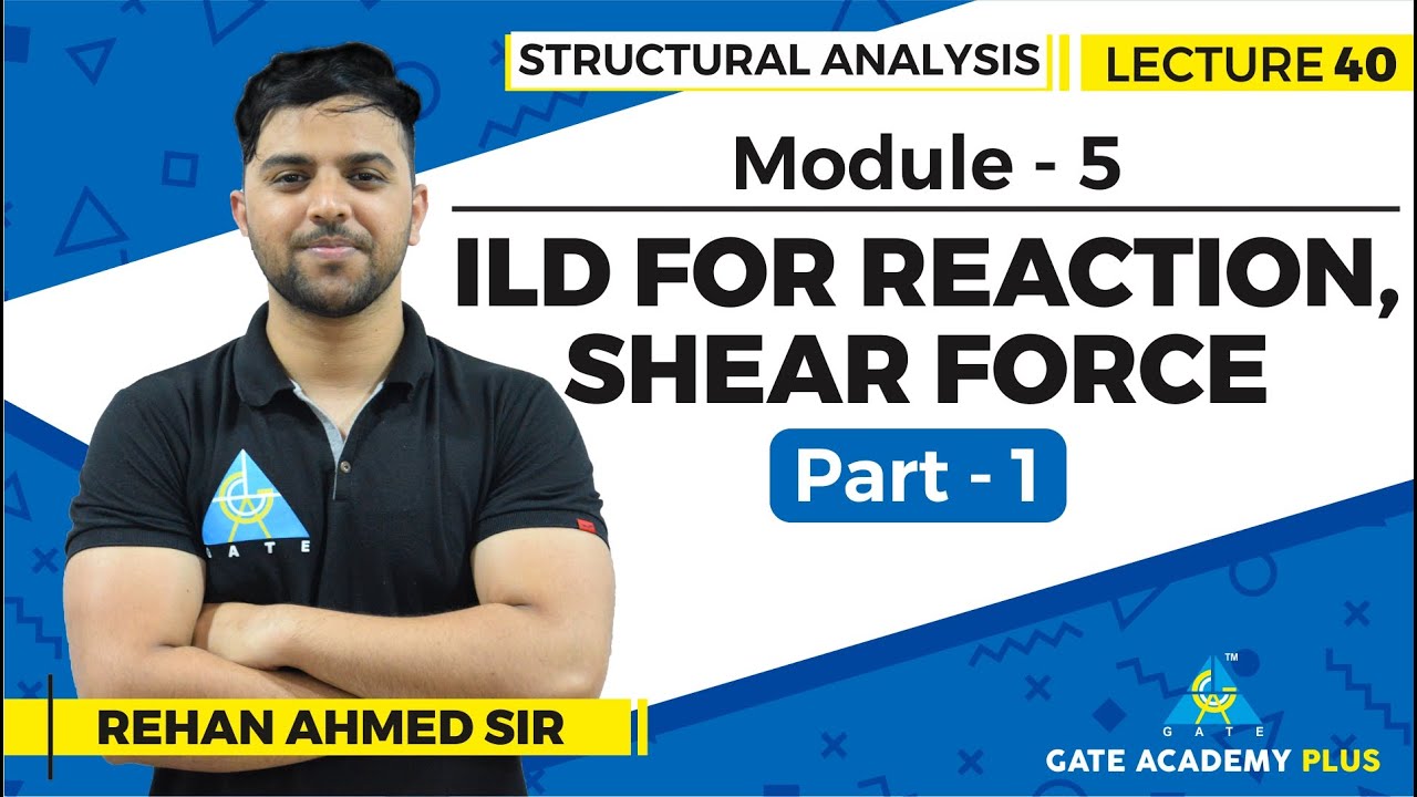 Lecture 40 | Module 5 | ILD for Reaction, Shear Force (Part- 1) | Structural Analysis