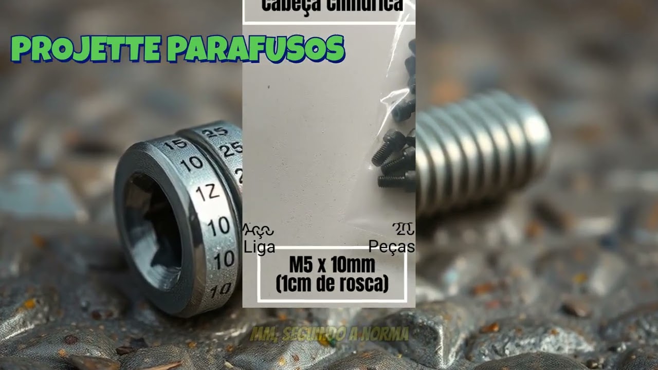 Parafuso M5 x 10 mm Classe 12 9 Resistente Para Suas Montagens