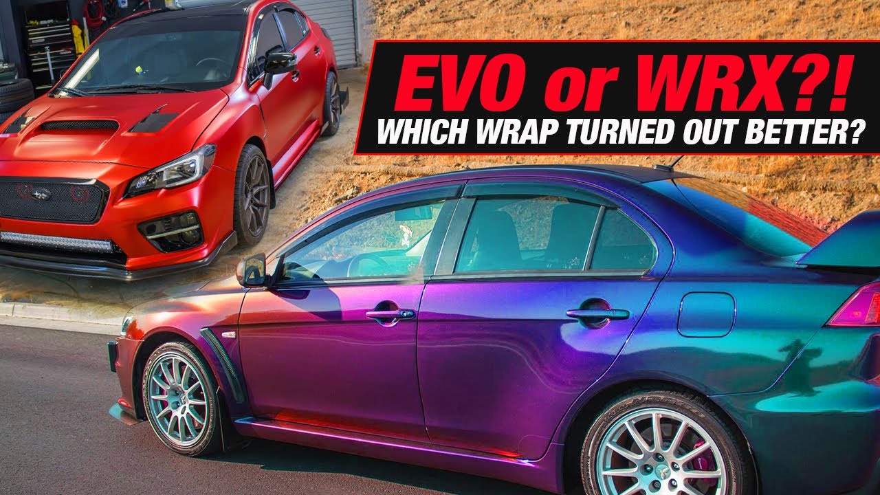 Vinyl Wrapping EVO & WRX!!! | Hat GIVEAWAY! | SHOP VLOG