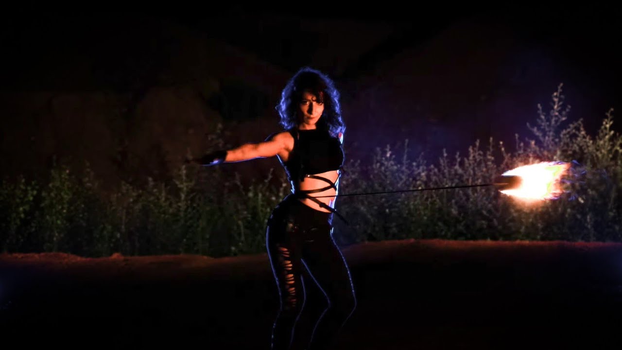 GODS AWAKEN // Fire and Charcoal Rope Dart dance by Laetitia Hanna