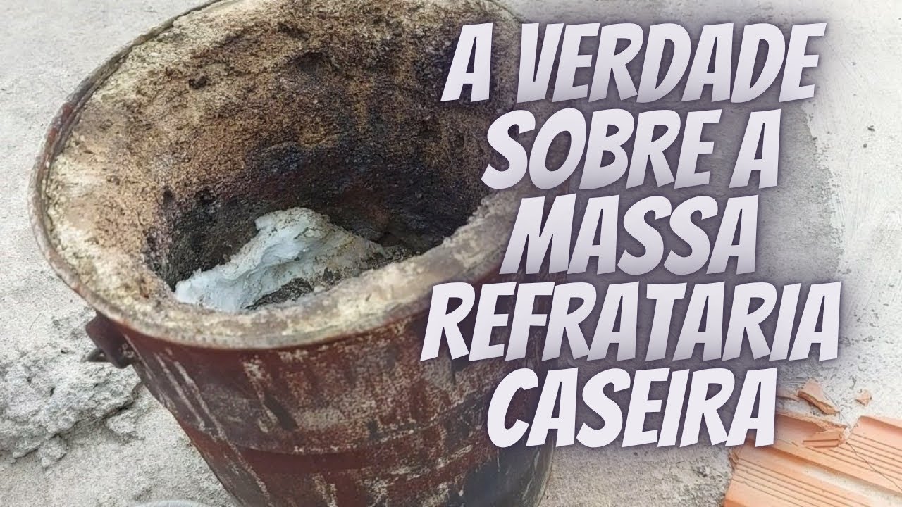 COMO FIZ MEU FORNO CASEIRO COM MASSA  FEITA COM ACUCAR MASSA REFRATARIA CASEIRA