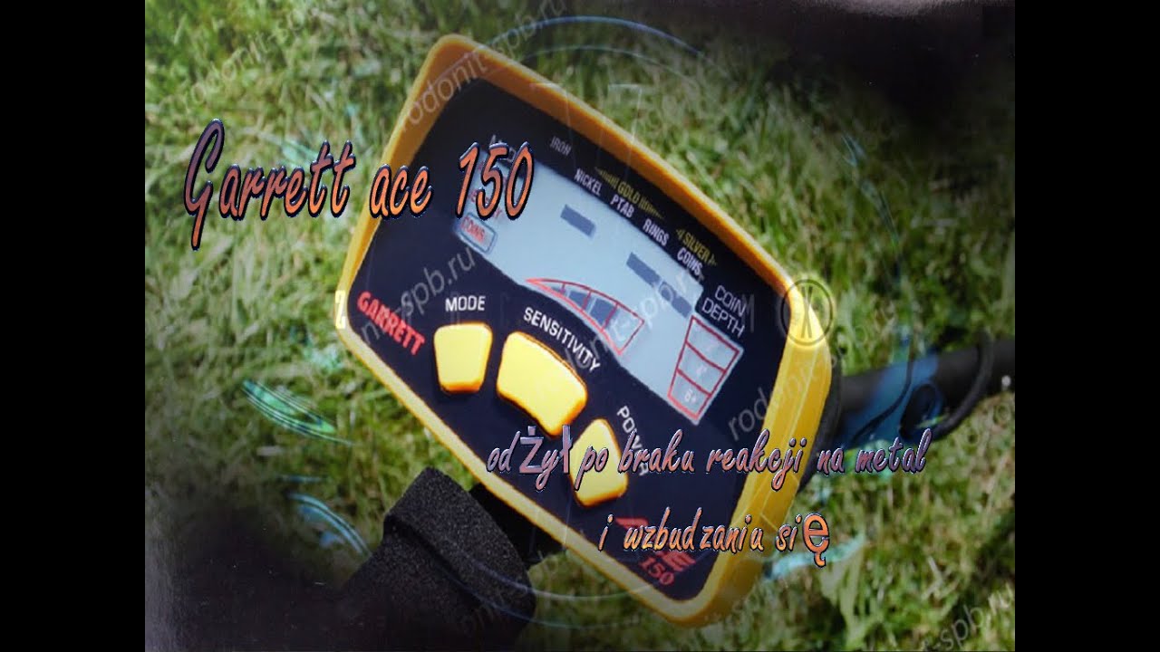 garrett ace 150 - wzbudza się brak reakcji na metal naprawa