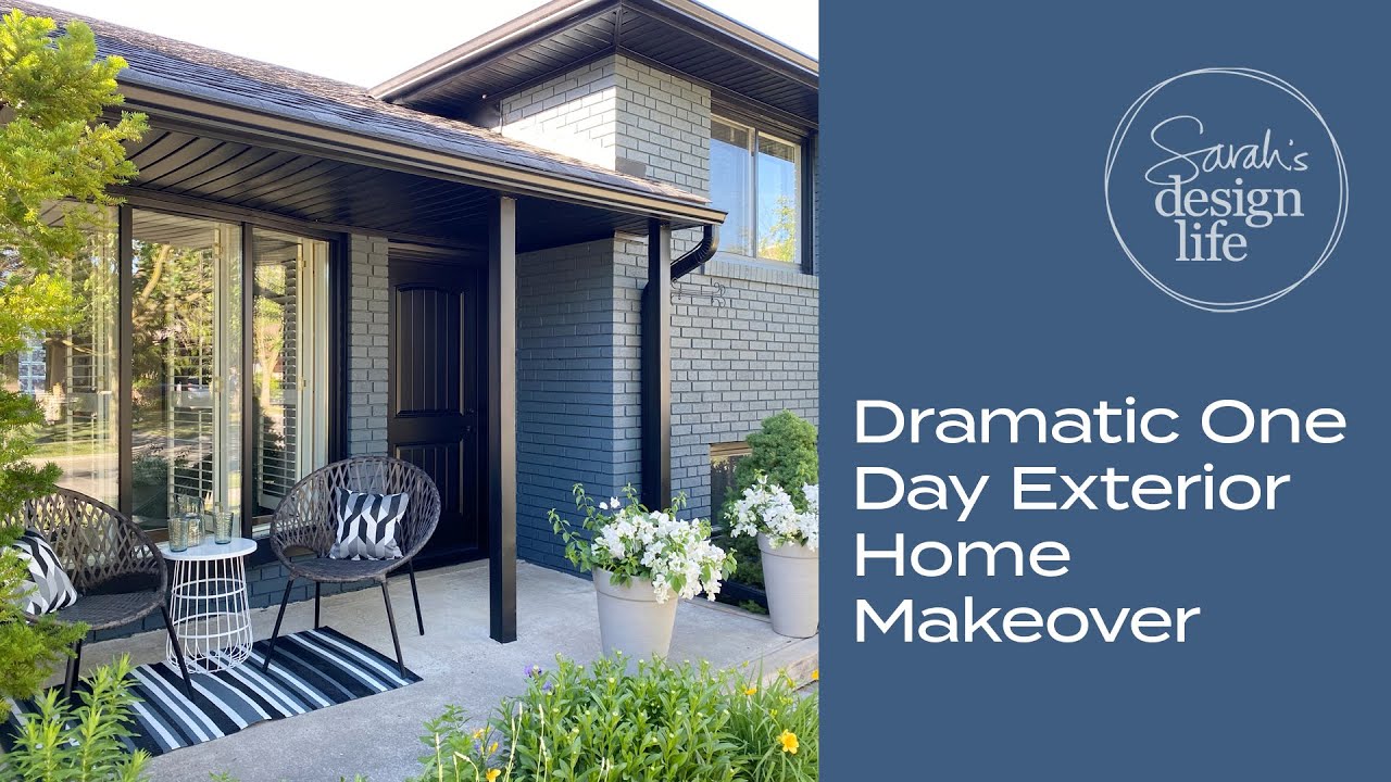 Dramatic One Day Exterior Home Makeover!