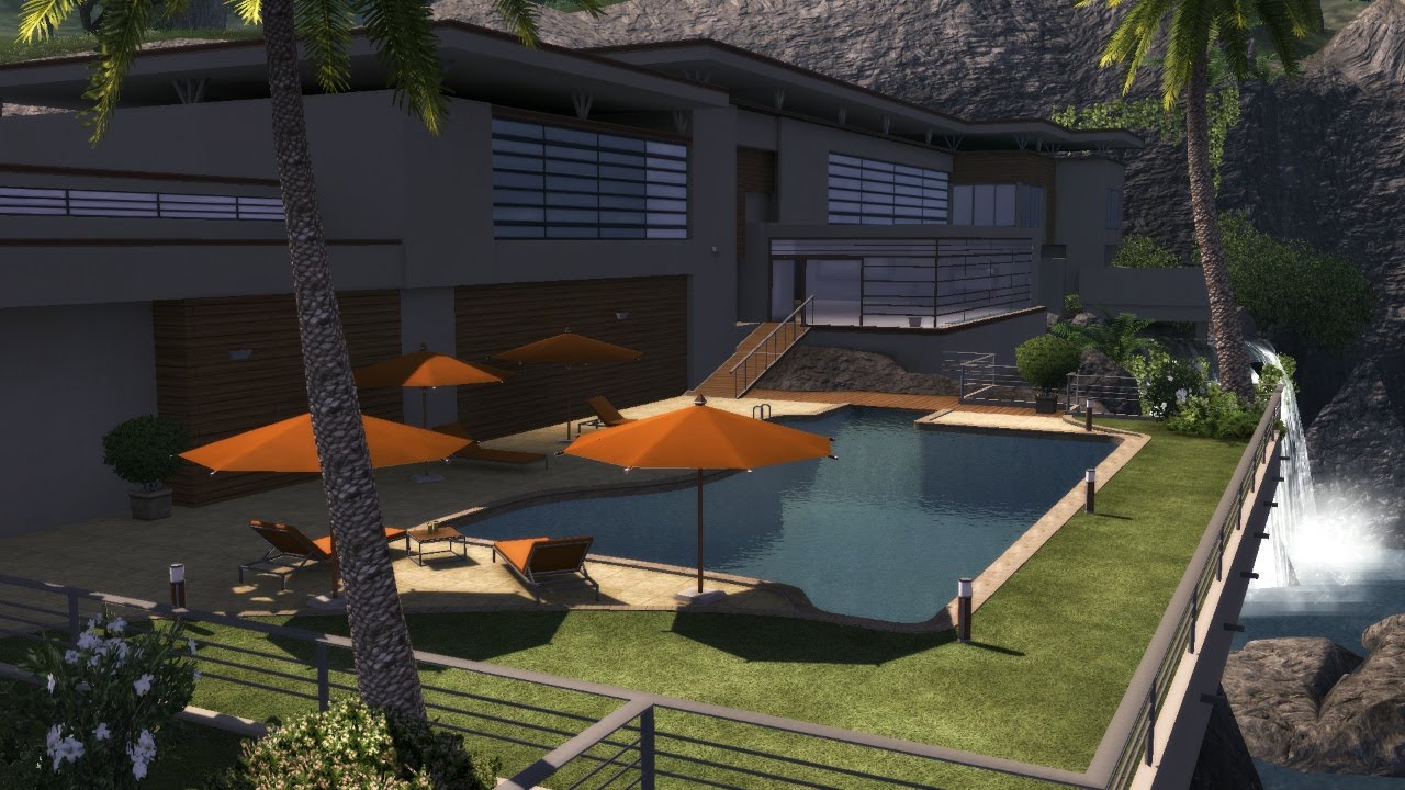 NBA 2K13 My Career - Waterfall in House