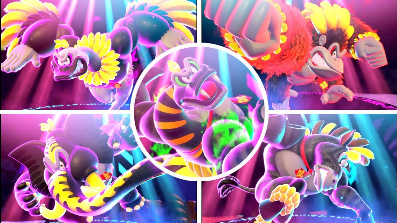 Donkey Kong Bananza - All Power-Up Transformations & Pauline Songs