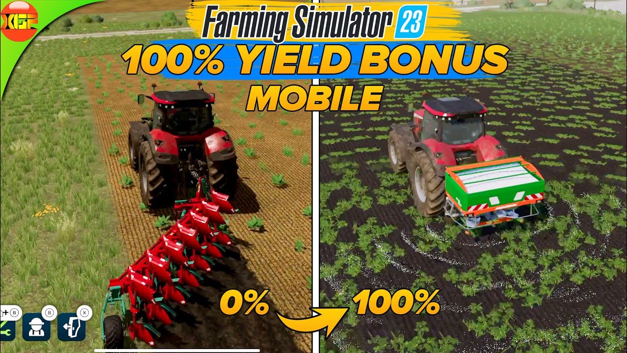 How to Get 100% Yield Bonus in Farming Simulator 23 Mobile? fs23 Tutorial