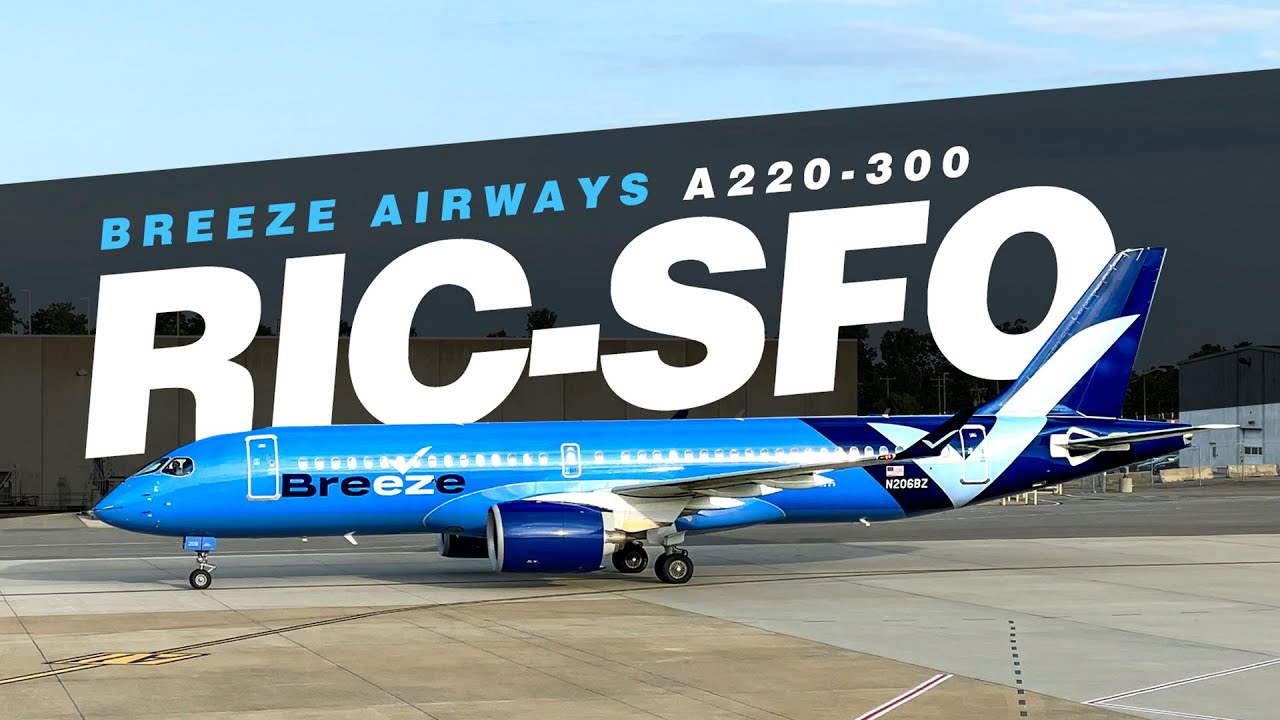 5 долгих часов в кресле «Nicest» самолета Breeze Airways A220-300