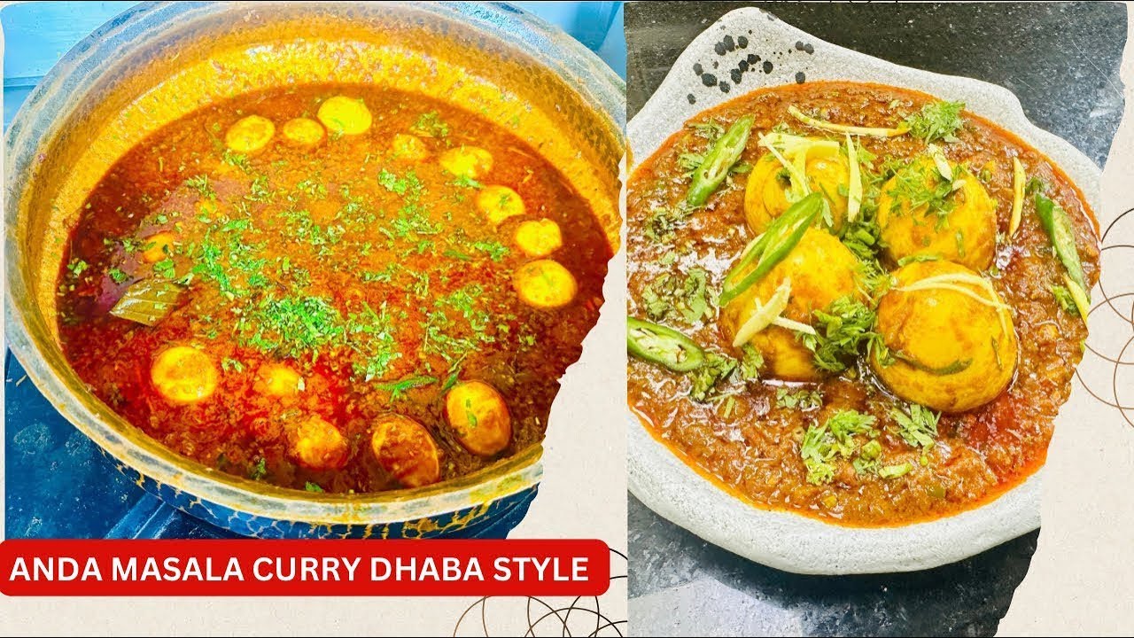 Anda Masala Curry Dhaba style  | ढाबा स्टाइल अंडा मसाला करी। | Spicy Egg Masala Chef Mohammad Ali