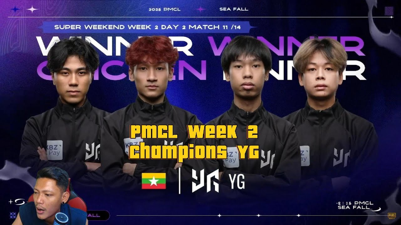 PMCL 2025  week 2 champions yg