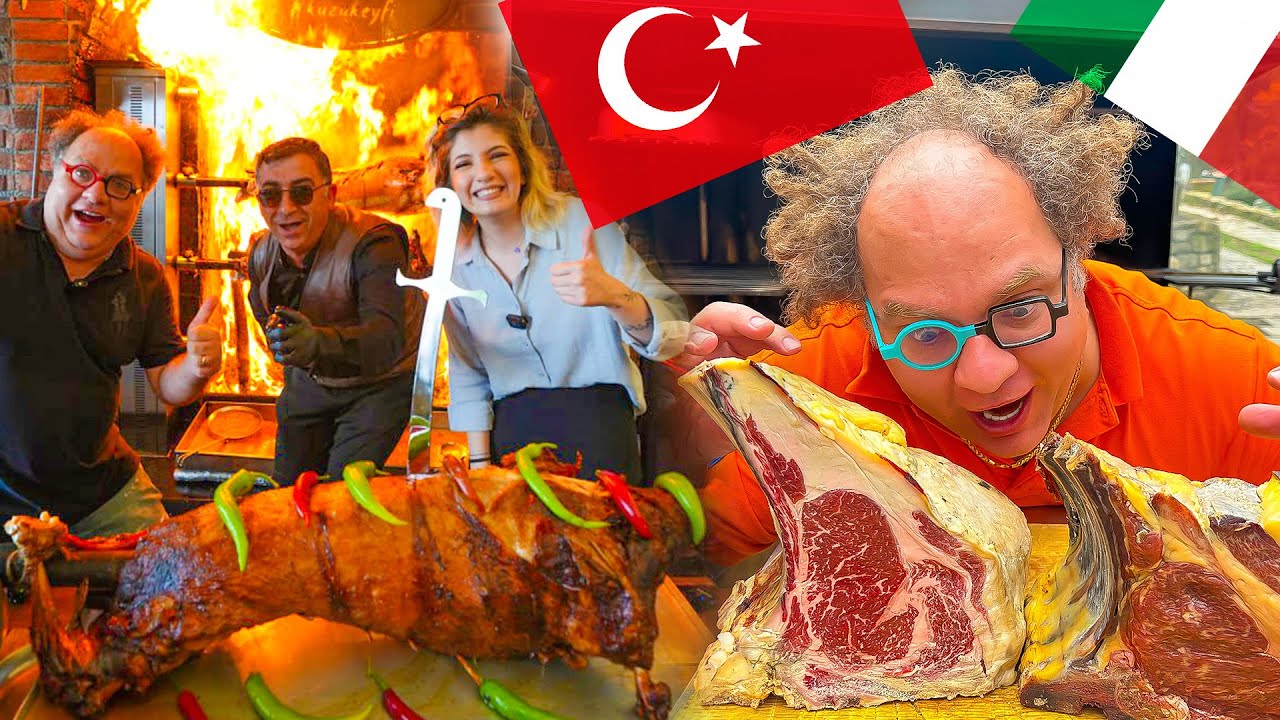 Мясо нового уровня: стейк из конины в Италии и баранина на дровах в Турции 🇮🇹🇹🇷🍷