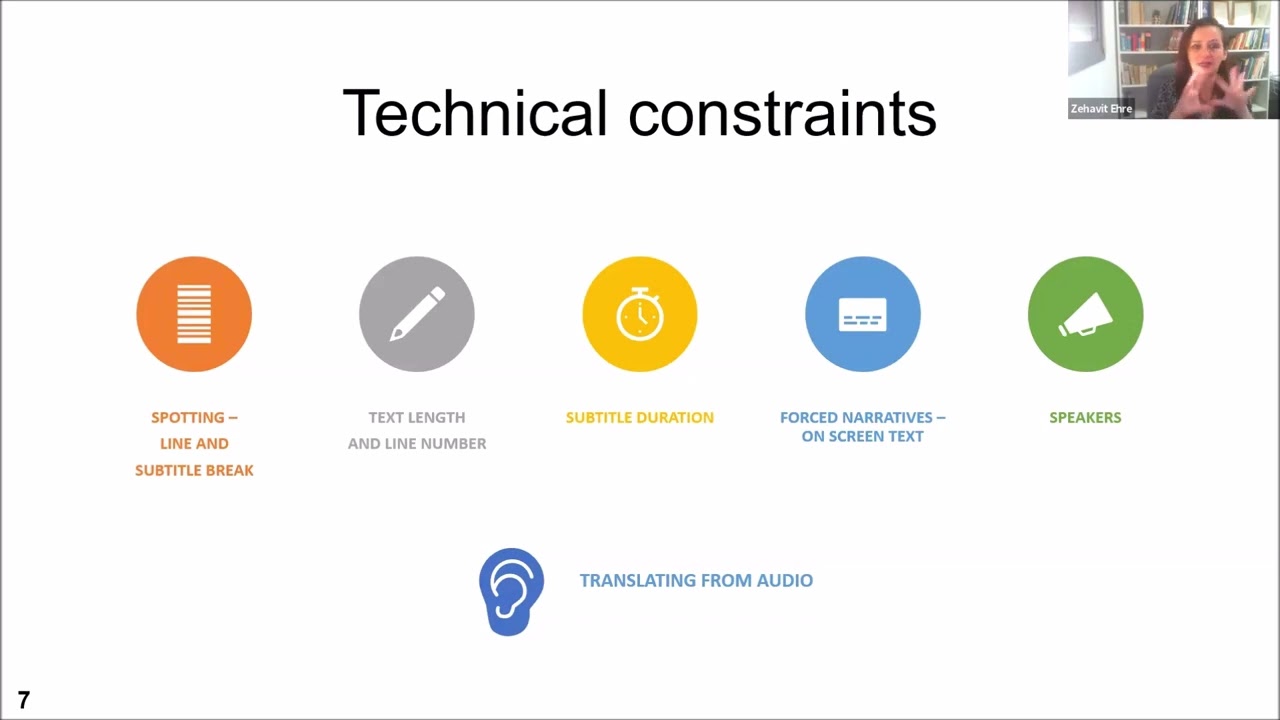 Subtitle translation - Technical constraints