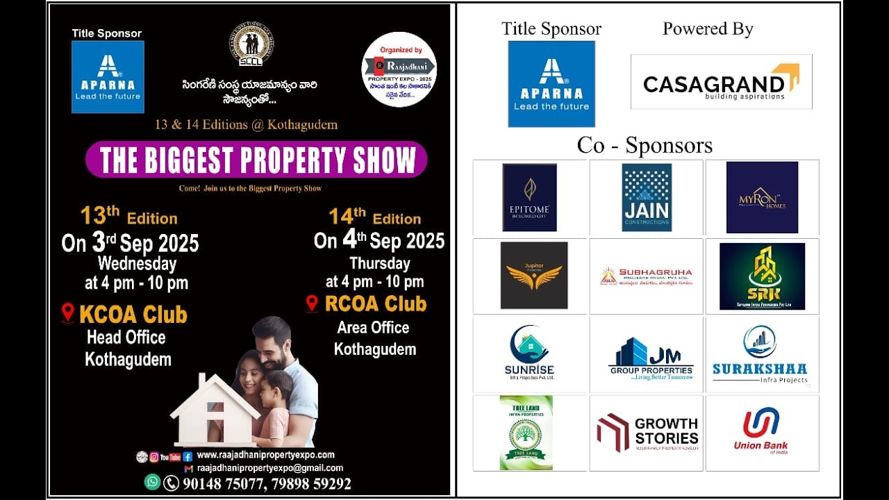 Raajadhani property expo @ kothagudem