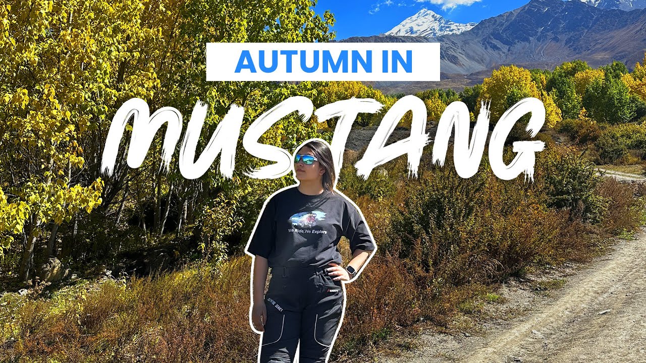 Mustang in Autumn on Two Wheels 🍂 Thrills, Views & Adventure | रोमाञ्चक Motorcycle Ride Vlog