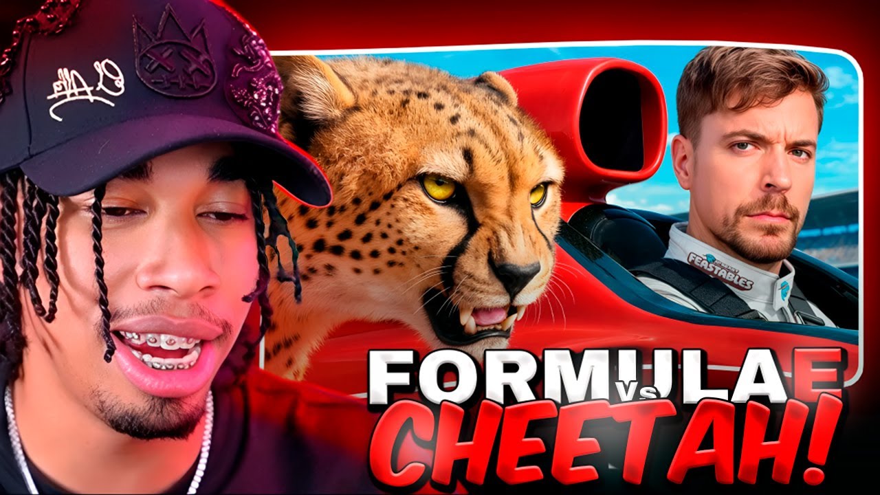 RDjavi reacciona a ¡El Auto Más Rápido Del Mundo Vs Cheetah! De MrBeast