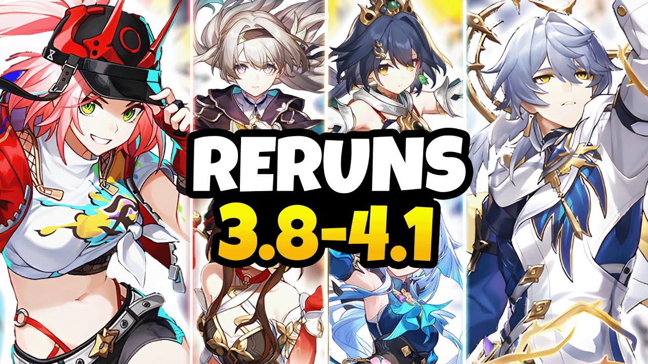 NEW UPDATE! RERUN CHARACTER BANNER ROADMAP FOR 3.8-4.1 | Rappa, Sunday, Firefly - Honkai Star Rail