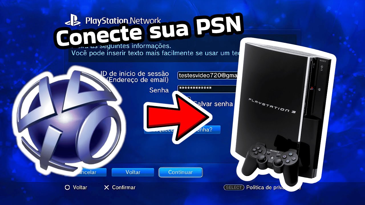 Como criar e conectar conta da PSN no PlayStation 3