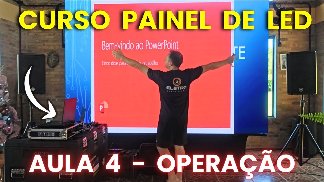 OPERAR PAINEL DE LED do básico ao avançado (foto, vídeo, Resolume, NDI) CURSO PAINEL DE LED AULA 4