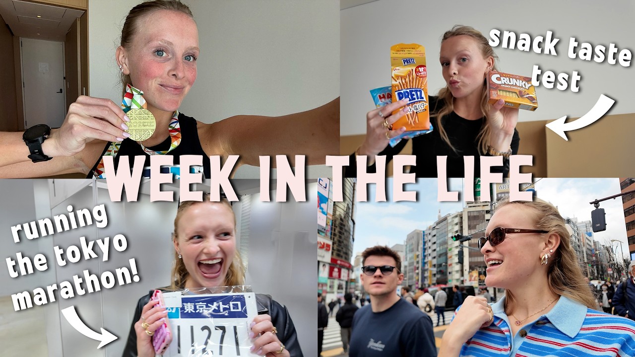 tokyo vlog: I PRed!! marathon prep, full race recap, shopping + matcha
