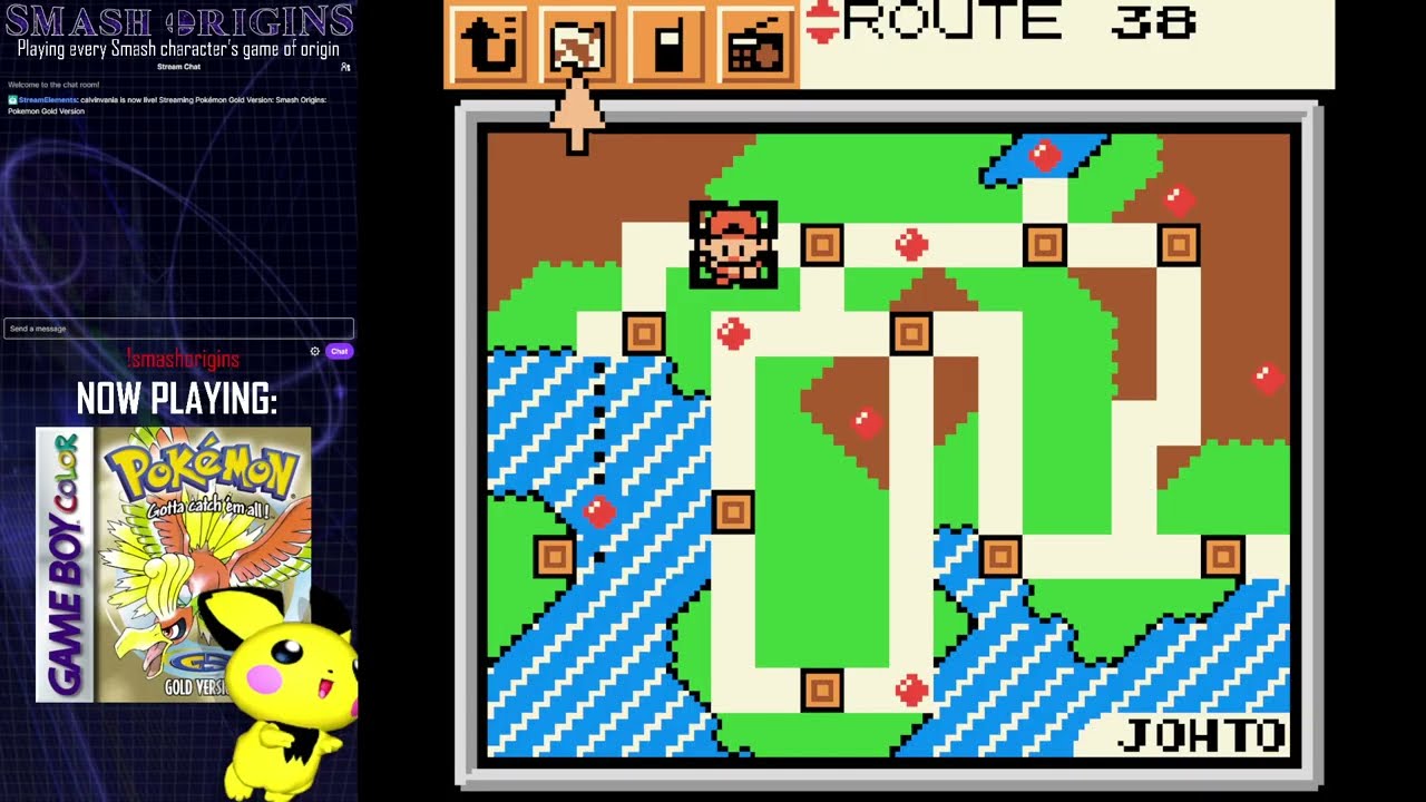Smash Origins - Pokémon Gold Version (Part 3) [full stream]