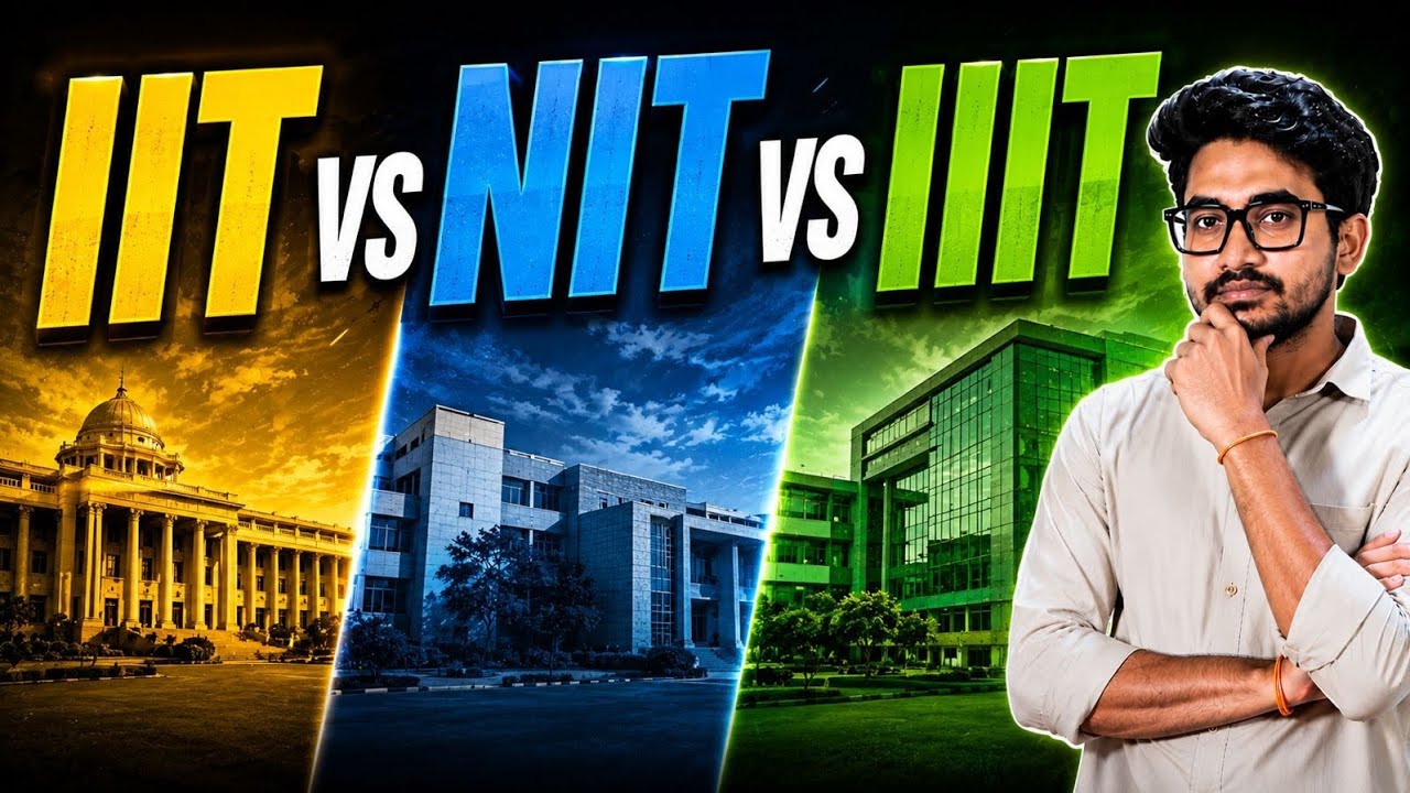 IIT vs NIT vs IIIT 🔥 Which is Best? Telugu