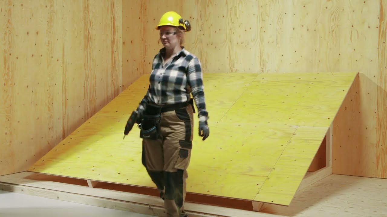Aluskatteen asentaminen WISA-Kate Plus -kuusivanerilla