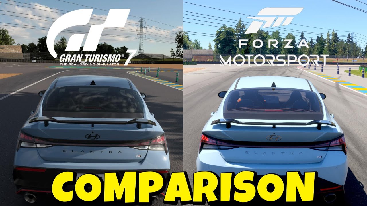 GRAN TURISMO 7 VS FORZA MOTORSPORT 8 | ELANTRA N | FULL COMPARISON CAR SOUND CUSTOMIZATION TOP SPEED