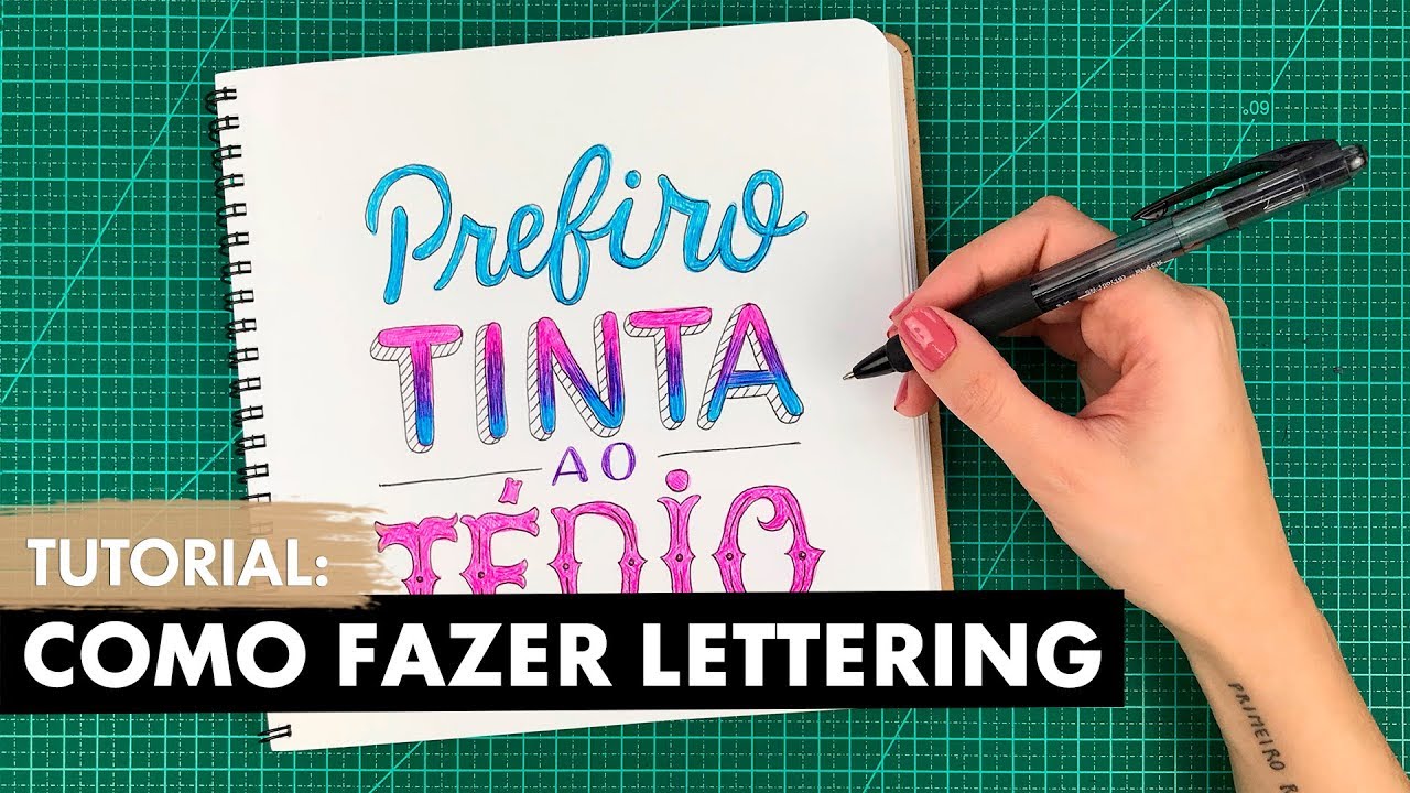 LETTERING COM CANETA ESFEROGRÁFICA | Primeiro Rabisco