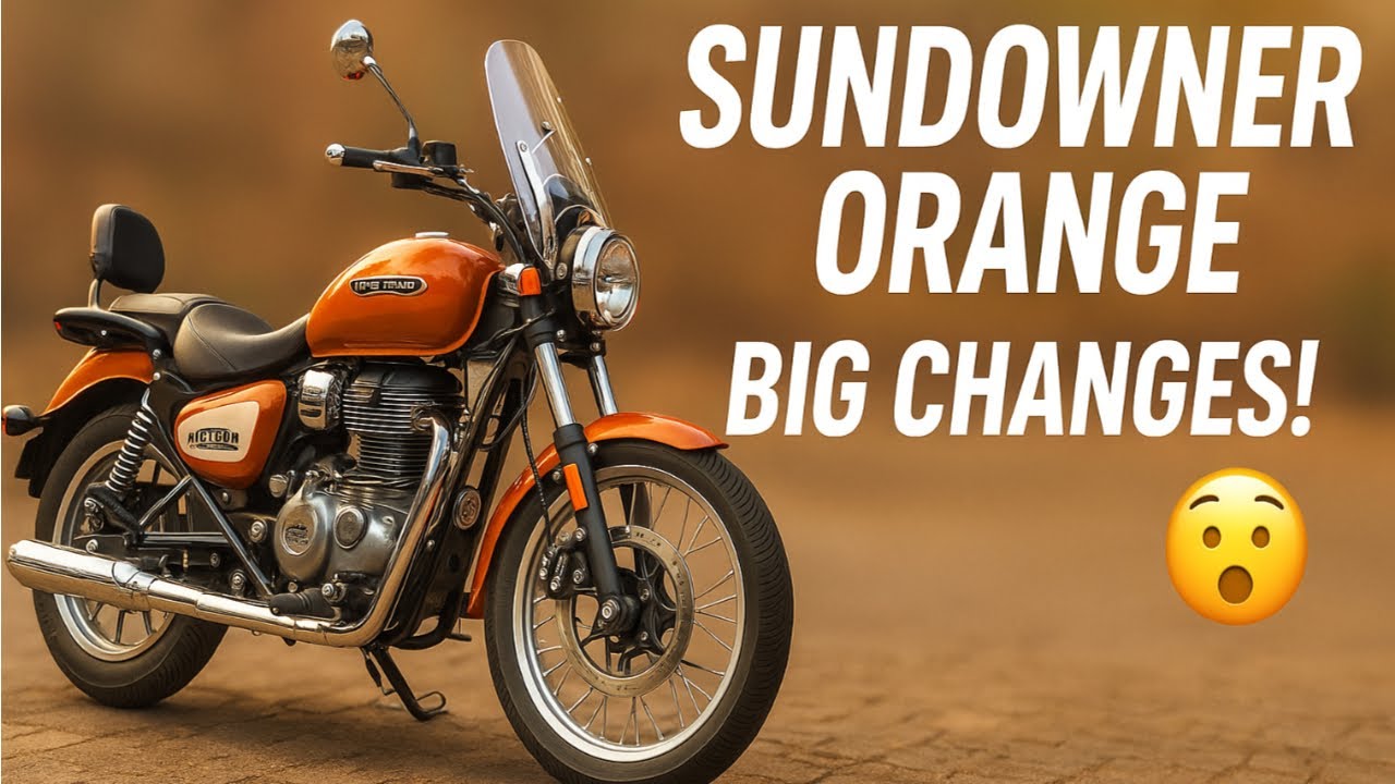 Royal Enfield Meteor 350 Sundowner Orange &ndash; BIG Changes & New Features! 🔥 | Vlog No 778