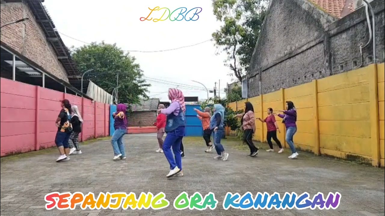 SEPANJANG ORA KONANGAN#line dance#beginner#choreo by Arga Syafi#demo by LDBB