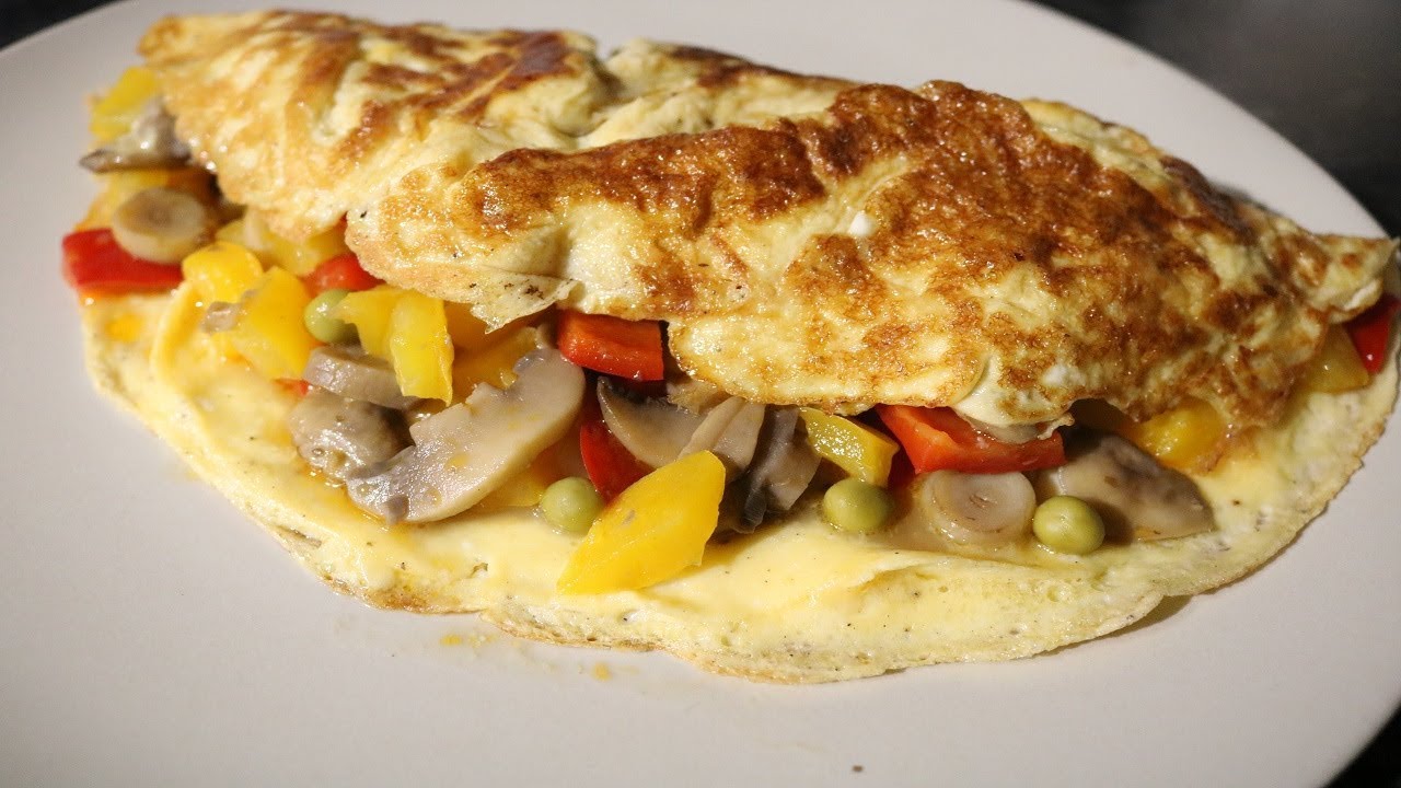 Omlet z papryką i pieczarkami  | Kuchnia Marzenki